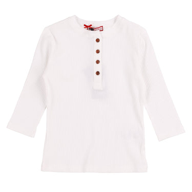 Melange Girls Basic Henley